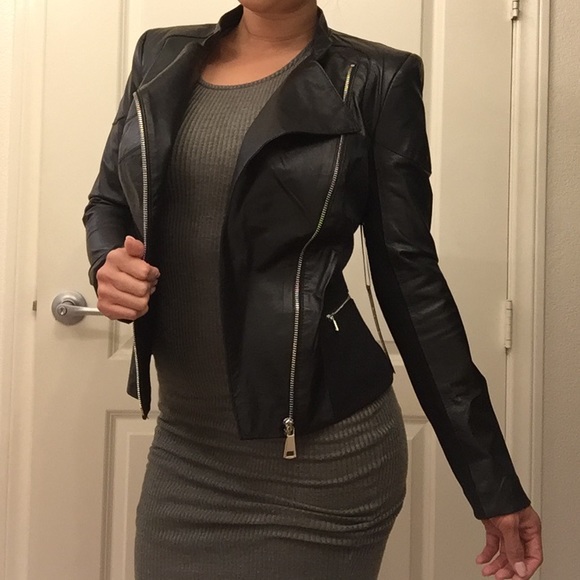 bebe moto jacket