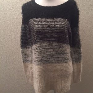 Kimchi Blue Knit Sweater Tunic Black and White