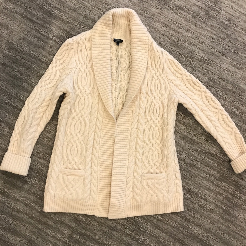 Cream wool cardigan