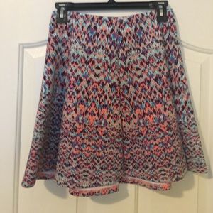Pink patterned skirt