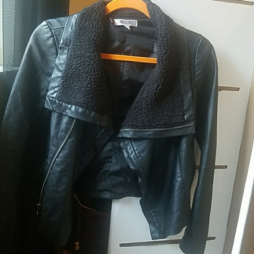 Designer leather jacket
