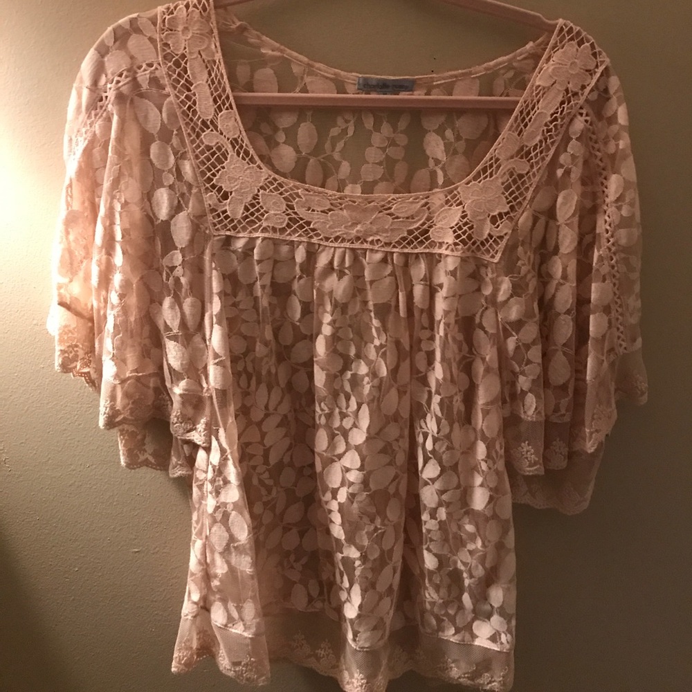 Peach blouse