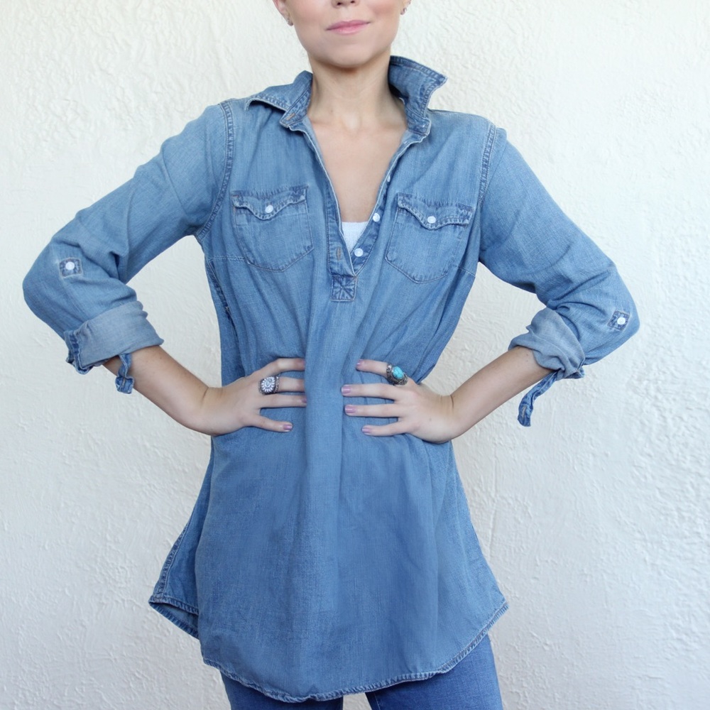 Denim Chambray Long Sleeve