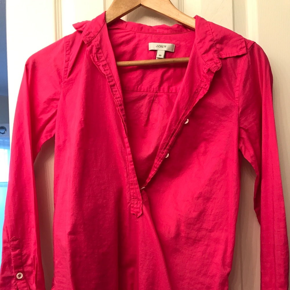 Pink j crew blouse