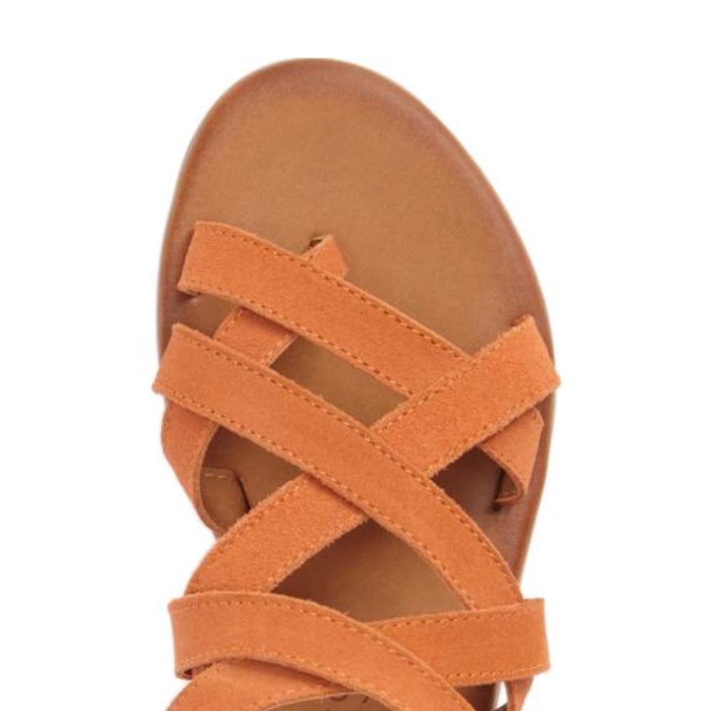 NIB Strappy Crisscross Toe Loop Slide Sandals - Picture 5 of 5