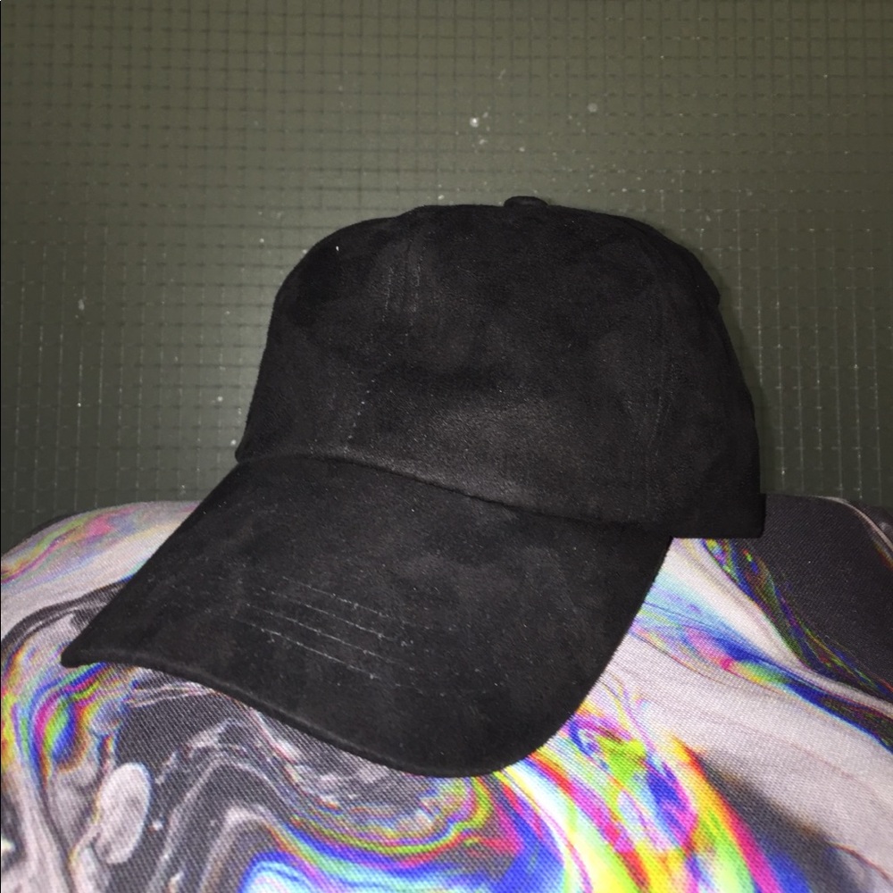 SOLD Suede Dad Hat (Black)