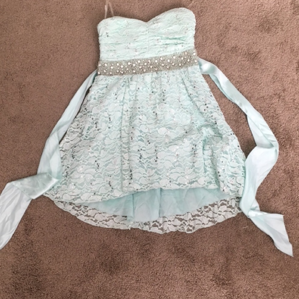 Cute Sea-foam Green Dress