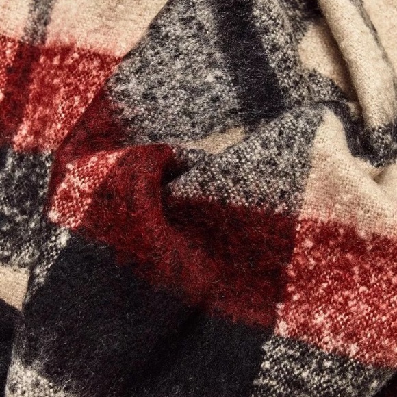 ZARA PLAID TARTAN BLANKET SCARF - Picture 3 of 3