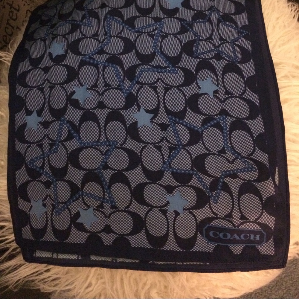 NEVER WORN COACH SILK SCARF