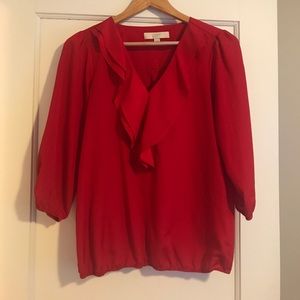 Loft red blouse