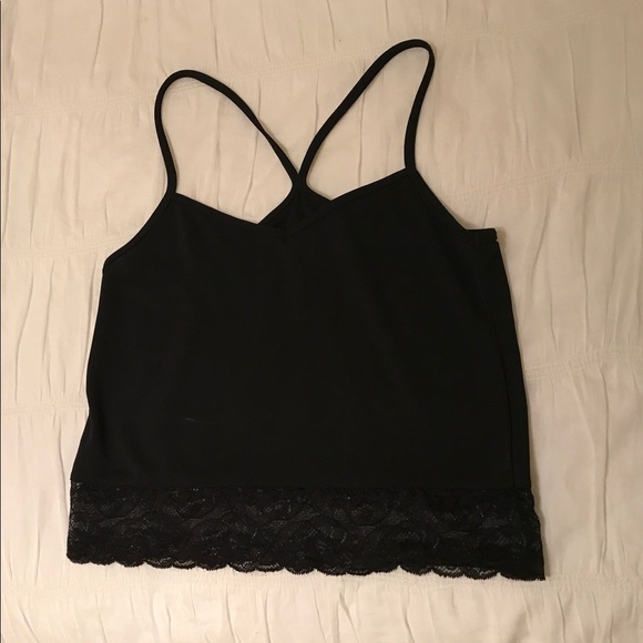 H&M black lace crop top - Picture 2 of 2