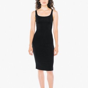 American Apparel black midi dress