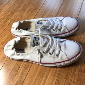 White Converse Slip on Shoes