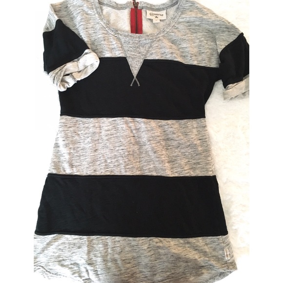 sweater dress with converse