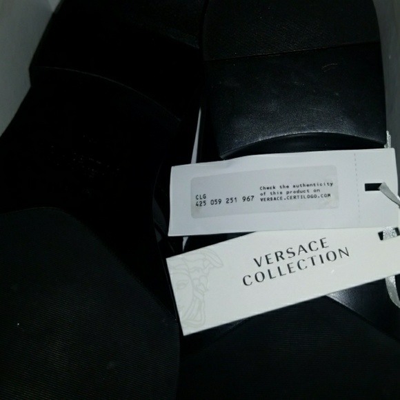 BLACK LEATHER VERSACE LOAFERS main image 6