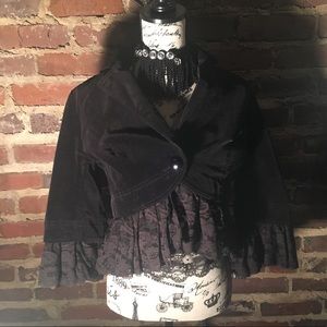 INC  Velvet & Lace Blazer