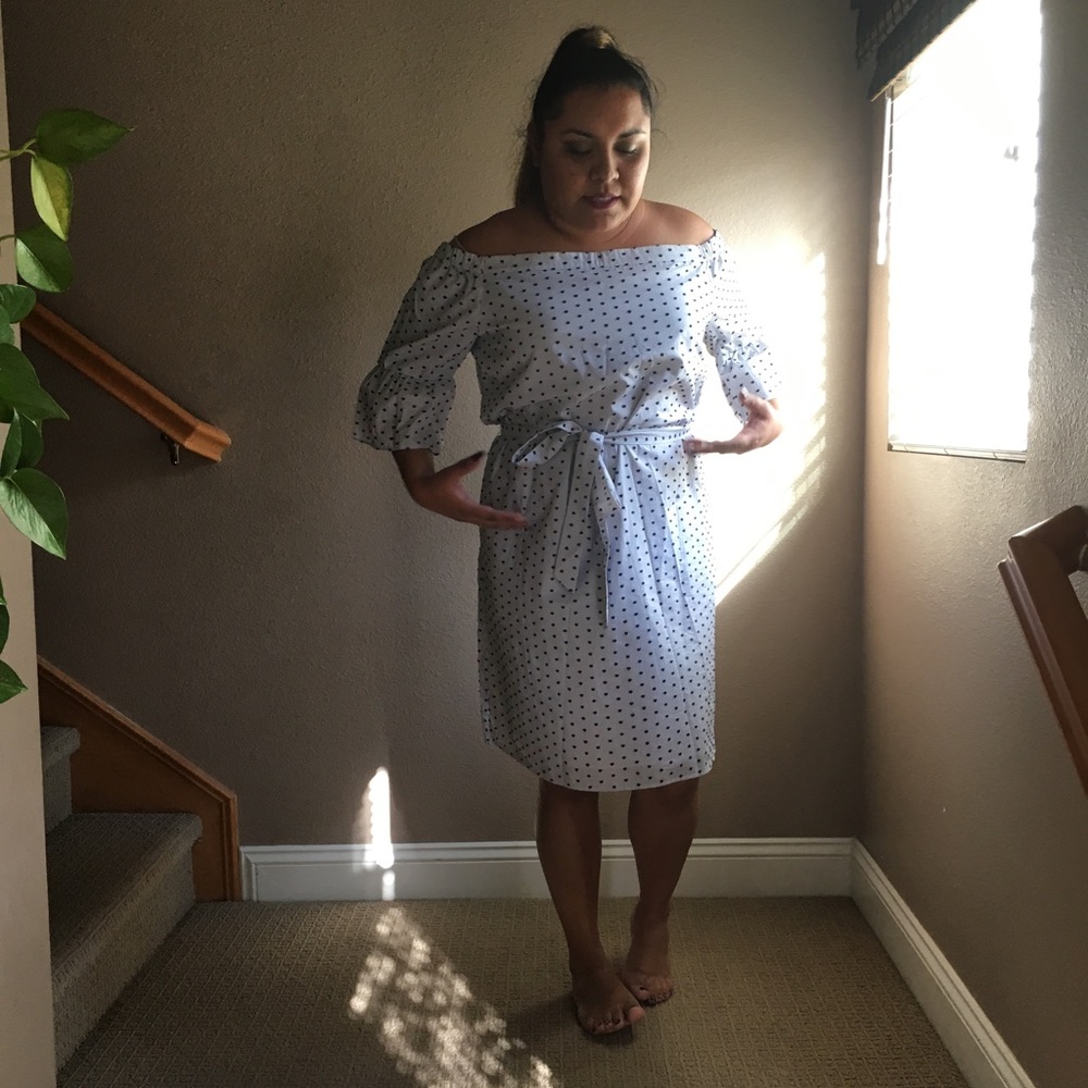 Polkadot a cotton dress