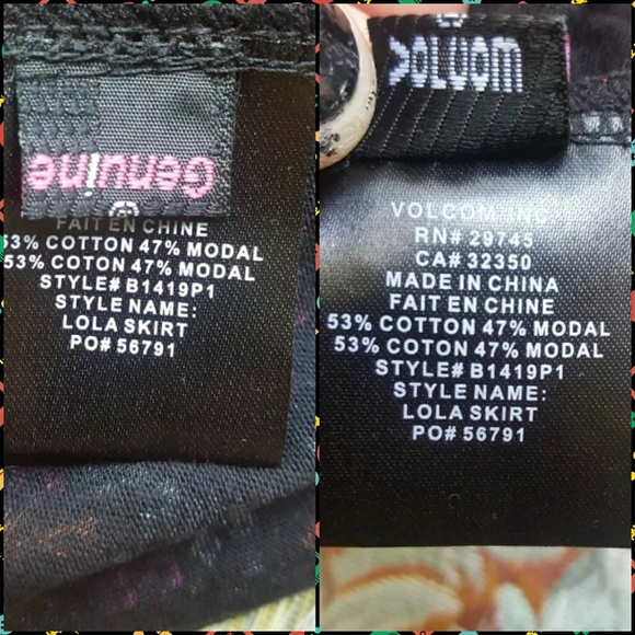 💣SOLD💥🌈 volcom Tiered Ditsy floral mini skirt - Picture 6 of 7