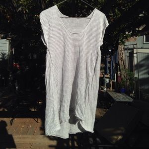 Eileen Fisher - linen knit top (s, striped)