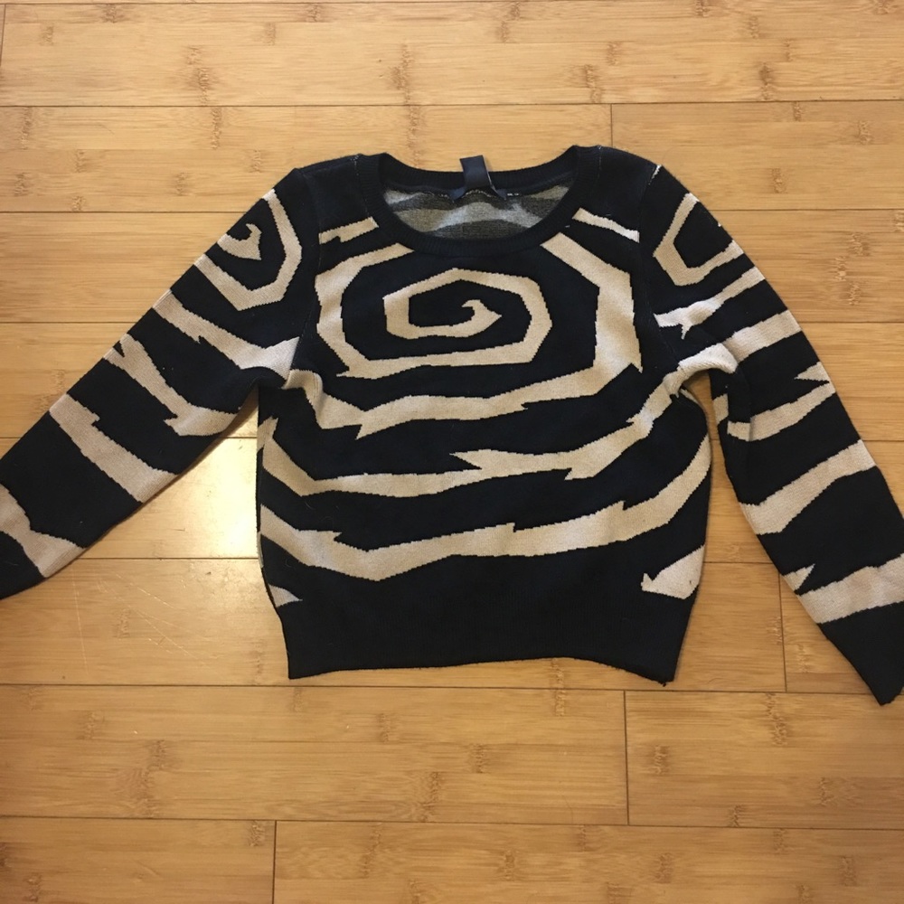 Thick knitted crop top
