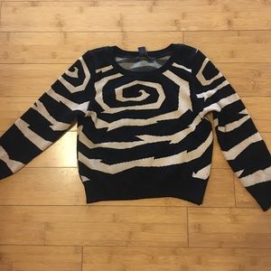 Thick knitted crop top