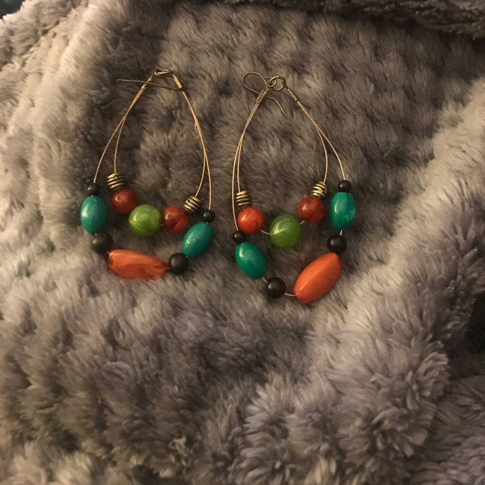 Fun beaded boho earrings