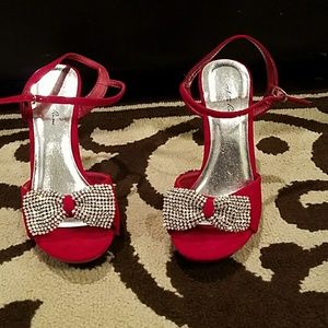 Festive Red high heel shoes