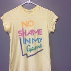 Women’s Pale Yellow Fitted T-Shirt Size M