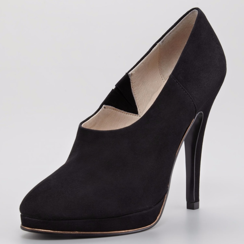 Juicy Couture Black Elyssa Suede Shoe Bootie.