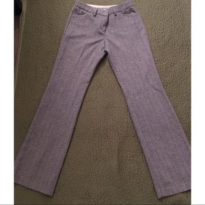 Gray wool Express Editor slacks.