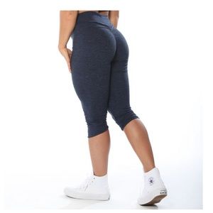 High waist, Celestial Bodiez navy blue crop.