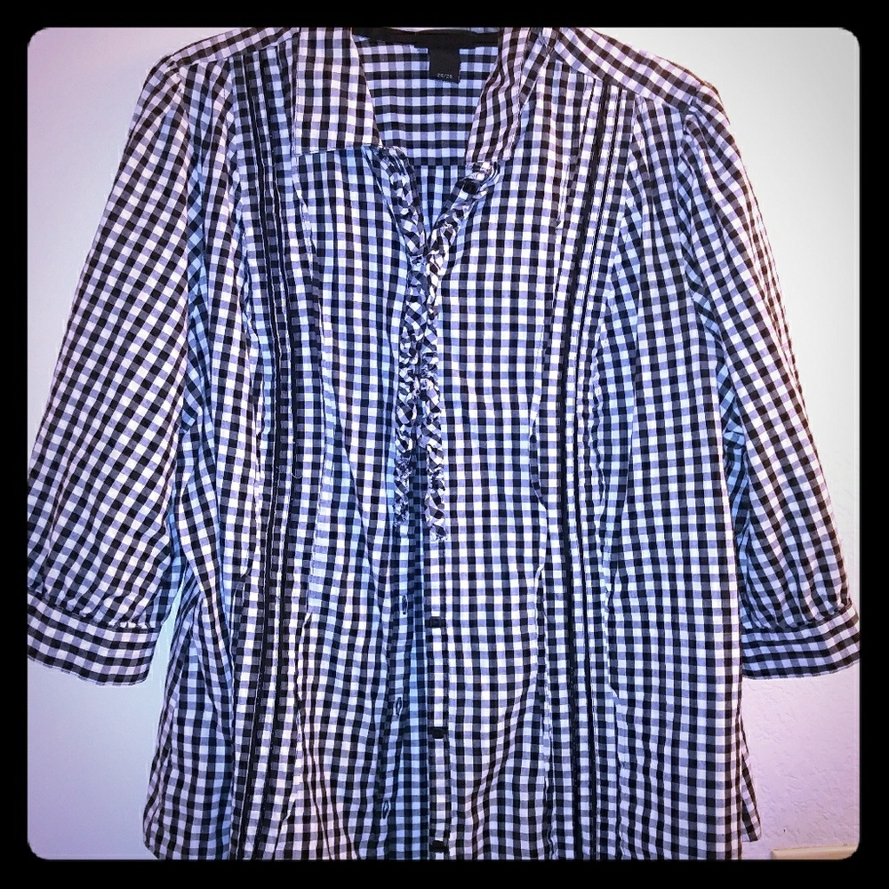 *SOLD* Checkerboard button down shirt
