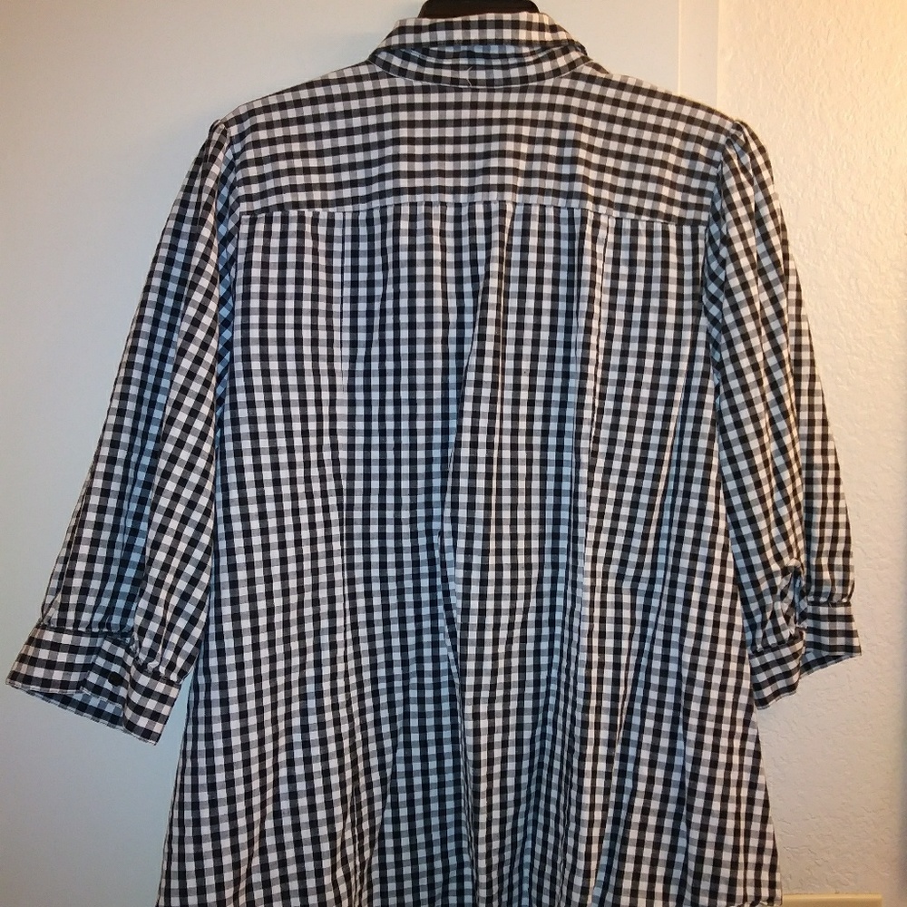 *SOLD* Checkerboard button down shirt - Picture 2 of 2