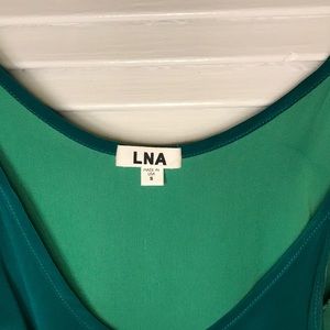Emerald Silk LNA slip dress