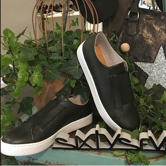 Genuine Leather Slip On Laceless Loafer Sneakers - Picture 3 of 6