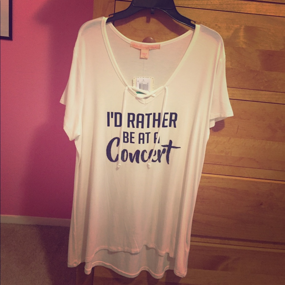'I'd rather be at a concert' Tee