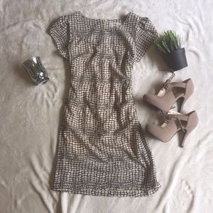 Pink Martini ModCloth Off White Reptile Skin Dress