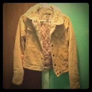Corduroy Tan Jeans Jacket