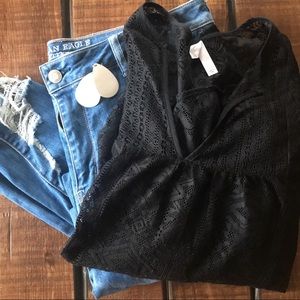 Flowy lace top - never worn