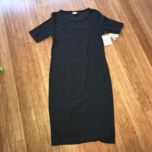 Charcoal Gray Lularoe Julia Dress