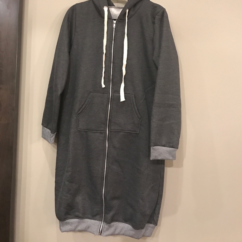 Heather Gray sweat jacket