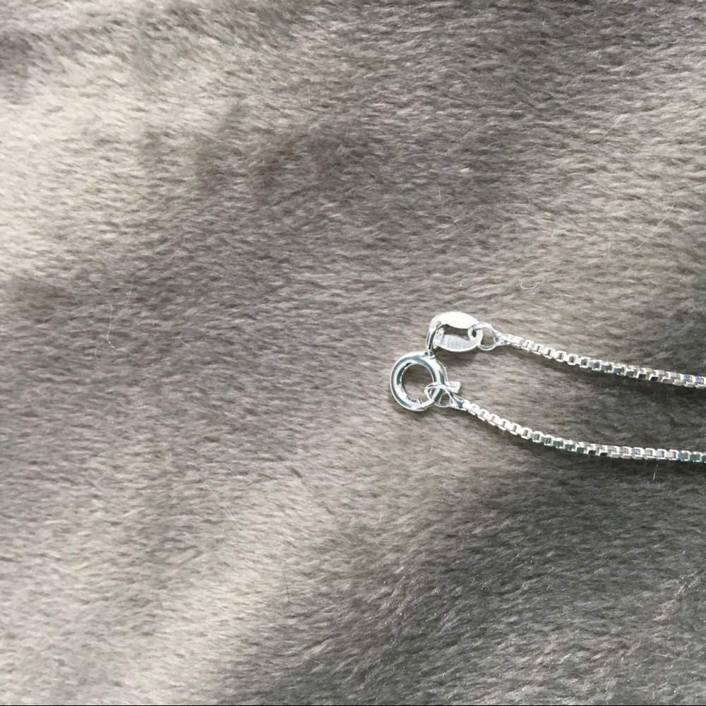 Box chain - silver - 20” long - thinner of two - Picture 3 of 7
