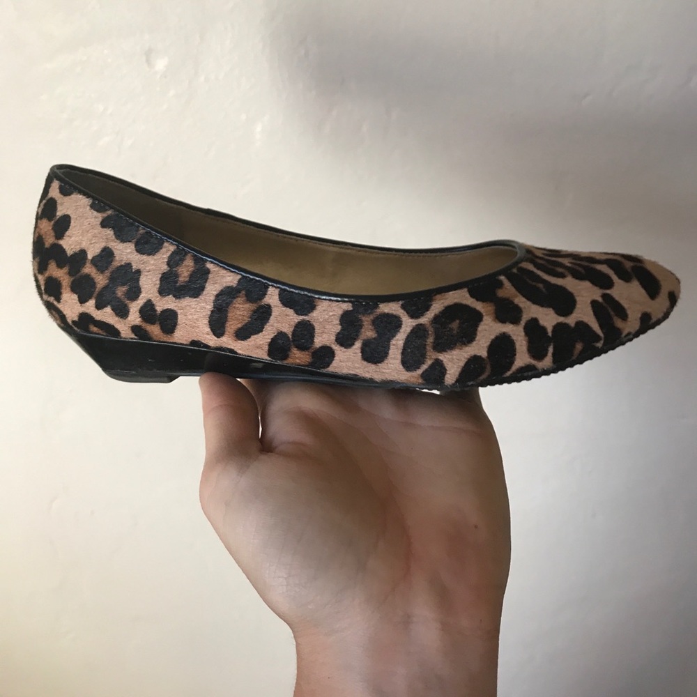 Leopard print flats