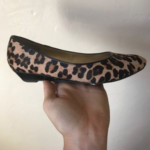 Leopard print flats