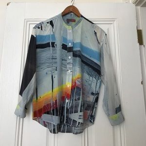 Designer silk shirt