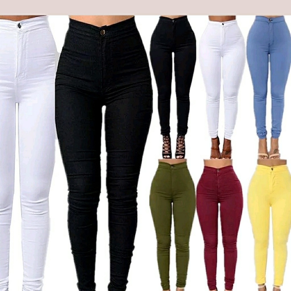 High waist skinny jeans