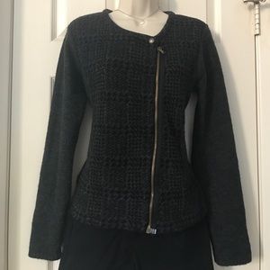 Maryline Long Sleeves Zip Wool Sweater