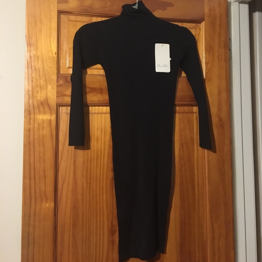 Zara black fitted dress
