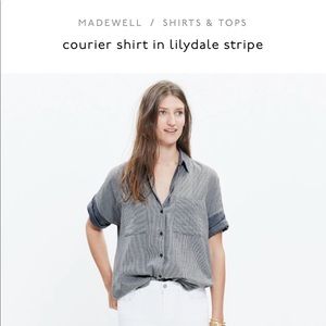 Madewell Courier Shirt in Lilydale Stripe