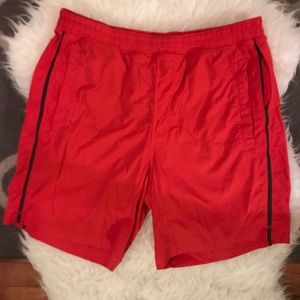 Lululemon men's XL excercise shorts Red (lined)